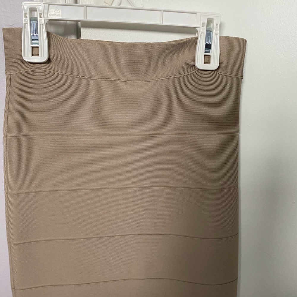 Beige Express Pencil Skirt